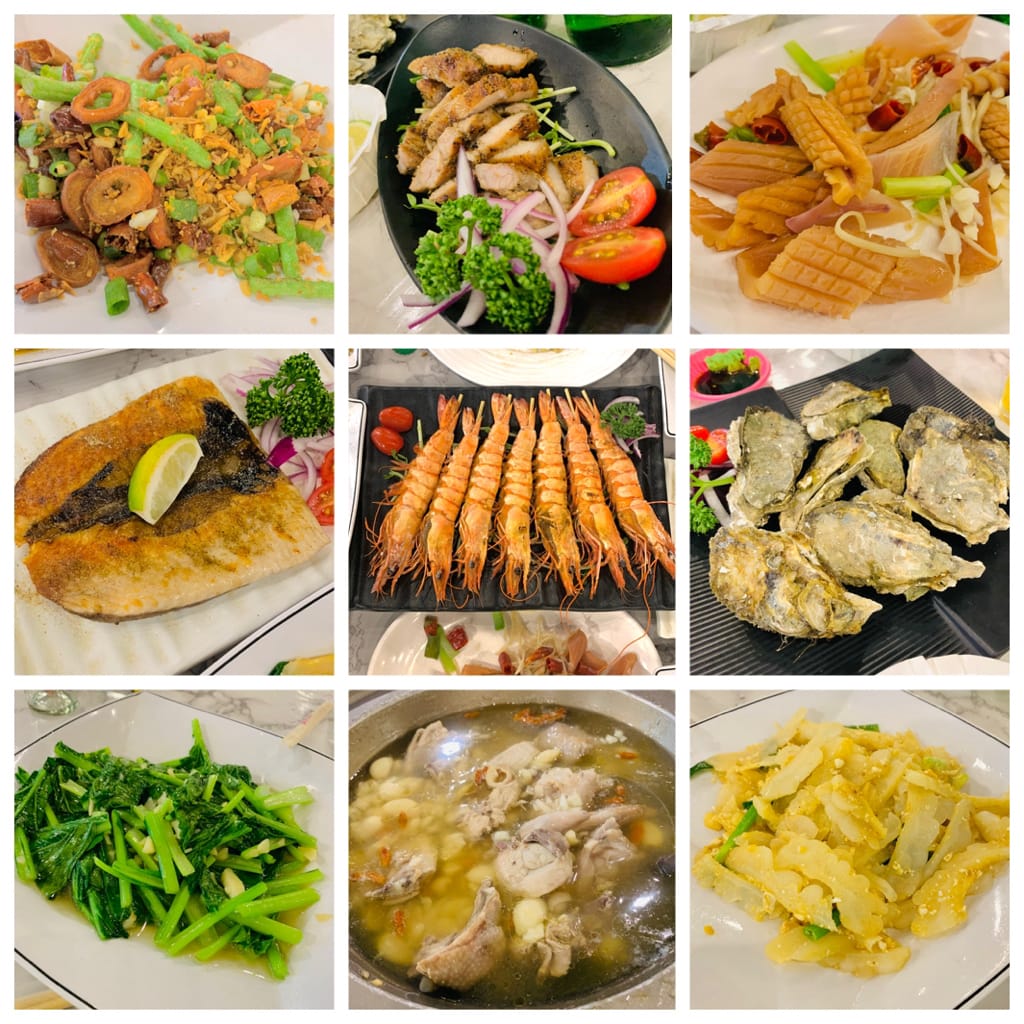 (台灣-台中)沙鹿超美夜景餐廳/烤鮮蚵海鮮『那兩蚵烤鮮蚵』平價快炒燒烤。戶外美食聚餐約會推薦/網紅景點/台中餐廳/台中景點