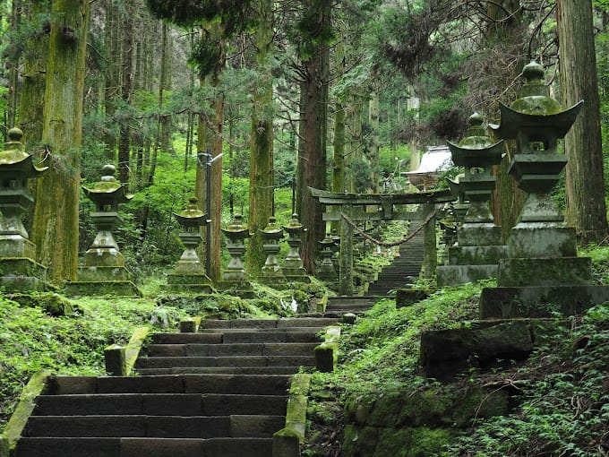 (日本-九州)最神秘的森林神社 熊本。上色見熊野座神社 